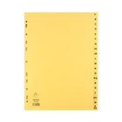 BUFF A4 20-PART A-Z INDEX (FITS A4 RING BINDERS OR LEVER ARCH FILES) WX26011