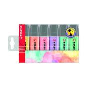 STABILO BOSS ORIGINAL HIGHLIGHTERS ASSORTED PASTEL (PACK OF 6) 70/4-2 image