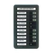 INDESIGN 10 NAMES IN/OUT BOARD GREY WPIT10I