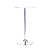JEMINI TALL BISTRO TRUMPET TABLE 600MM WHITE/CHROME KF840209 image
