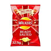 WALKERS READY SALTED CRISPS 32.5G (PACK OF 32 BAGS) 121797