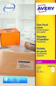 AVERY LASER PARCEL LABEL 1 PER SHEET CLEAR (PACK OF 25) L7567-25 (PACK OF 25 SHEETS)