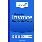 SILVINE CARBONLESS DUPLICATE INVOICE BOOK 210X127MM (PACK OF 6) 711-T