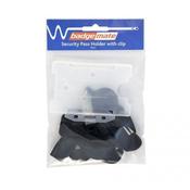 PLASTIC CARD HOLDER WITH CLIP CLEAR BX10