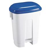 DERBY PLASTIC PEDAL BIN 30 LITRE WHITE/BLUE 348022 image