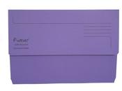 EXACOMPTA FOREVER DOCUMENT WALLET MANILLA FOOLSCAP BRIGHT PURPLE (PACK OF 25) 211/5005