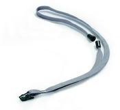 DURABLE TEXTILE BADGE LANYARD 10MM GREY (PACK OF 10) 8119/10