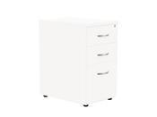 KITO CONTRACT DESK HIGH PEDESTAL 3 DRAWER 600MM DEEP - WHITE image