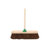 STIFF BASSINE BROOM WITH HANDLE 18 INCH VOW/G.12/BKT/C4 (PACK OF 1) image