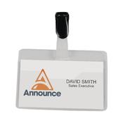 ANNOUNCE SECURITY NAME BADGE 60X90MM (PACK OF 25) PV00922