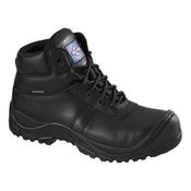 ROCKFALL PROMAN BOOT LEATHER WATERPROOF 100% NON-METALLIC SIZE 12 BLACK REF PM4008-12