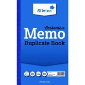 SILVINE CARBONLESS DUPLICATE MEMO BOOK 210X127MM (PACK OF 6) 701-T