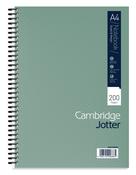 CAMBRIDGE RULED MARGIN WIREBOUND JOTTER NOTEBOOK 200 PAGES A4 (PACK OF 3) 400039062 image