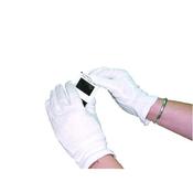 WHITE KNITTED COTTON MEDIUM GLOVES (PACK OF 20) GI/NCWO