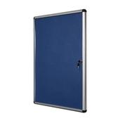 BI-OFFICE LOCKABLE INTERNAL DISPLAY CASE 1110X930MM BLUE VT640107150