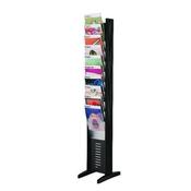 FAST PAPER BLACK A4 10 COMPARTMENT DISPLAY WITH STAND BASE (SLIM DESIGN) 278.01
