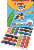 BIC KIDS PLASTIDECOR TRIANGLE CRAYONS ASSORTED (PACK OF 144) 887833 image