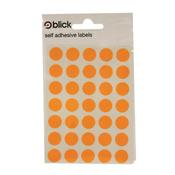 BLICK FLOURESCENT LABELS IN BAGS ROUND 13MM DIA 20 LABELS PER SHEET 140 PER BAG ORANGE (PACK OF 2800) RS004356 (PACK OF 20 BAGS)