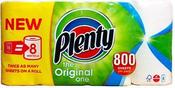 PLENTY KITCHEN ROLL WHITE (PACK OF 8 ROLLS)