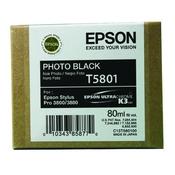 EPSON T5801 PHOTO BLACK INKJET CARTRIDGE C13T580100 / T5801