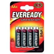 EVEREADY SUPER HEAVY DUTY AA BATTERIES (PACK OF 4) R6B4UP