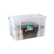 STORESTACK 85 LITRE STORAGE BOX W660XD440XH390MM CLEAR RB11090 image