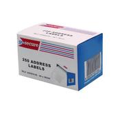 GOSECURE SELF ADHESIVE ADDRESS LABELS (6 PACKS OF 250) PB02278 image