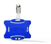 DURABLE SECURITY PASS HOLDER WITH CLIP BLUE (PACK OF 25) 8118/06