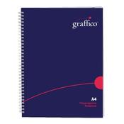 GRAFFICO HARD COVER WIREBOUND NOTEBOOK 160 PAGES A4 500-0510 (PACK OF 1) image