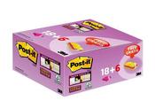POST-IT SUPER STICKY 47.6X 7.6MM ASSORTED (PACK OF 24) 622- P24SSCOL
