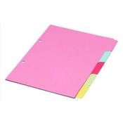 MULTICOLOURED A4 5 PART DIVIDER WX26081
