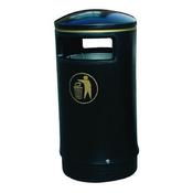 OUTDOOR HOODED TOP BIN 75 LITRE VICTORIAN BLACK 321770