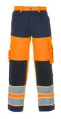 HYDROWEAR IDSTEIN HIGH VISIBILITY GLOW IN DARK TWO TONE TROUSER ORANGE / NAVY 46 (PACK OF 1) image