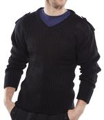 BEESWIFT ACRYLIC MOD V-NECK SWEATER BLACK 3XL (PACK OF 1) image