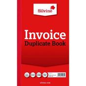 SILVINE DUPLICATE INVOICE BOOK 210X127MM (PACK OF 6) 611