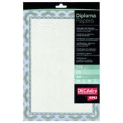 DECADRY BORDER CERTIFICATE A4 PAPER 115GSM BLUE (PACK OF 25 SHEETS) OSD4040