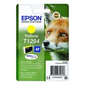EPSON T1284 YELLOW INKJET CARTRIDGE (CAPACITY: 260 PAGES) C13T12844012 image