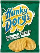 HUNKY DORYS CHEESE &amp; ONION CRISPS 45G (PACK OF 50 BAGS)