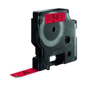 DYMO 45017 D1 LABELMAKER TAPE 12MM X 7M BLACK ON RED S0720570 (PACK OF 1)