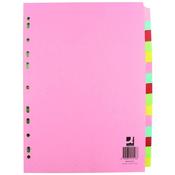 Q-CONNECT 15-PART SUBJECT DIVIDER MULTI-PUNCHED A4 KF01516