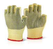 BEESWIFT REINFORCED FINGERLESS DOTTED GLOVE 10 (PACK OF 1)