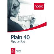 NOBO PLAIN FLIPCHART PAD A1 40 SHEET (PACK OF 5) 34631165