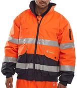 BEESWIFT EUROPA BOMBER JACKET ORANGE / NAVY M (PACK OF 1) image