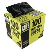 LE CUBE DUSTBIN LINER DISPENSER 80 LITRE BLACK (PACK OF 100) 0483