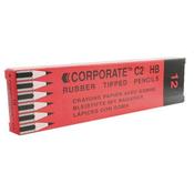 CONTRACT PENCIL ERASER TIPPED (PACK OF 12) WX25011