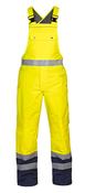 HYDROWEAR UTTING SIMPLY NO SWEAT HIGH VISIBILITY WATERPROOF BIB &amp; BRACE SATURN YELLOW / NAVY 4XL (PACK OF 1)