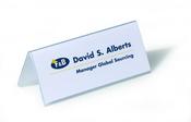 DURABLE TABLE PLACE NAME HOLDER 61X150MM TRANSPARENT (PACK OF 25) 8050