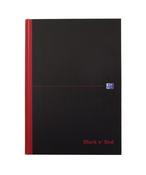 BLACK N' RED NARROW RULED CASEBOUND HARDBACK NOTEBOOK A4 (PACK OF 5) 100080474 image