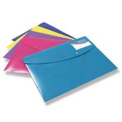 RAPESCO ID POPPER WALLET A4 PLUS SOLID ASSORTED (PACK OF 5 WALLETS) 0701
