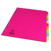 CONCORD DIVIDER 10-PART A4 160GSM BRIGHT ASSORTED 50899